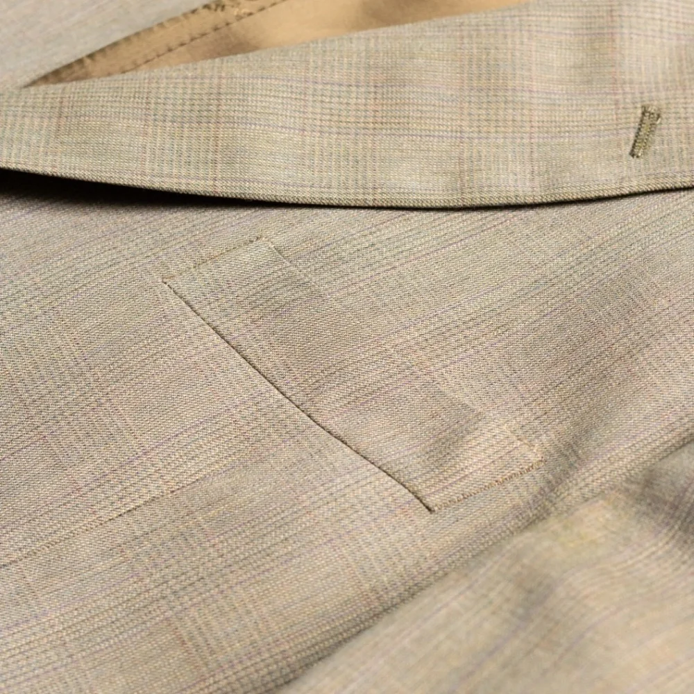 Vintage Emanuel Ungaro L'homme Size 42 Tan Virgin Wool Blazer 90s IT 52 Luxury